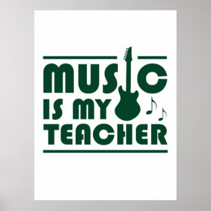 Affiche La musique est mon professeur
