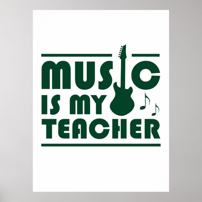 Affiche La musique est mon professeur (Devant)