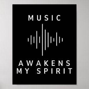 Affiche La Musique Éveille Mon Esprit Inspirant Musique Lo