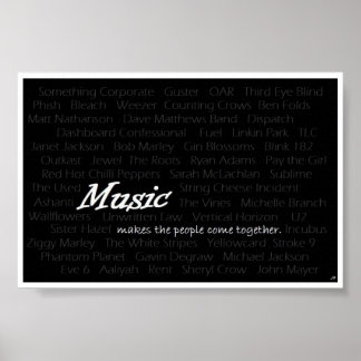 Affiche La musique fait se réunir les gens