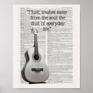 Affiche "La musique lave de l'âme la poussière