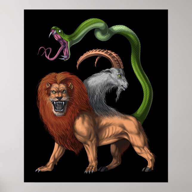 Affiche La mythologie grecque Chimera (Devant)