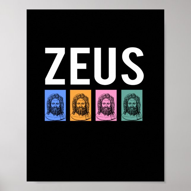Affiche La mythologie grecque Zeus (Devant)