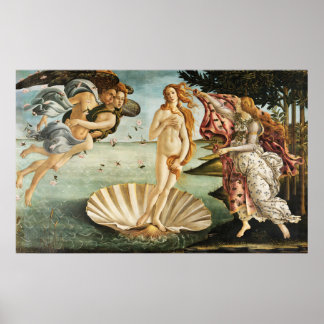 Affiche La naissance de Vénus chez Botticelli
