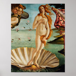 Affiche La naissance de Vénus (détail), Sandro Botticelli