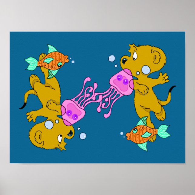 Affiche La natation de Ferald (Devant)