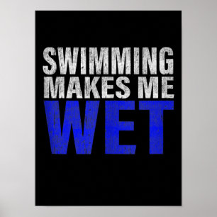 Affiche La natation me rend Débardeur