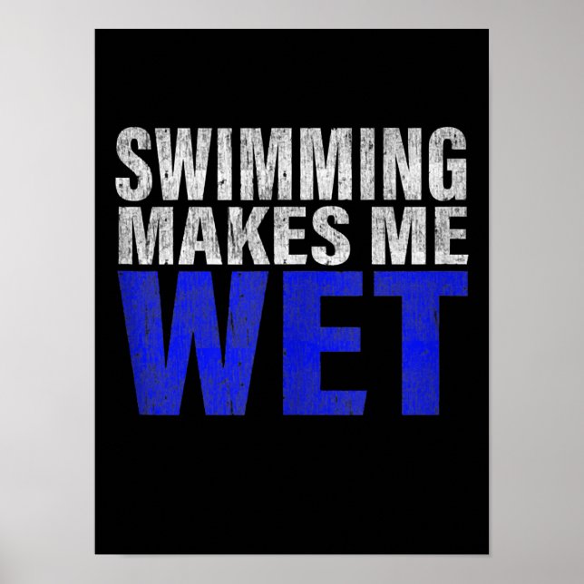 Affiche La natation me rend Débardeur (Devant)