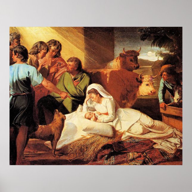 Affiche La Nativité par John Singleton Copley (Devant)