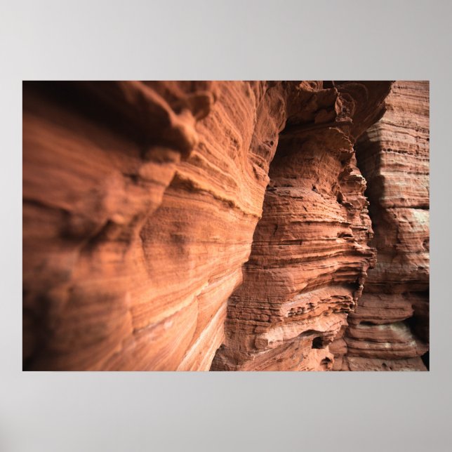 Affiche La nature de Sandstone rouge (Devant)