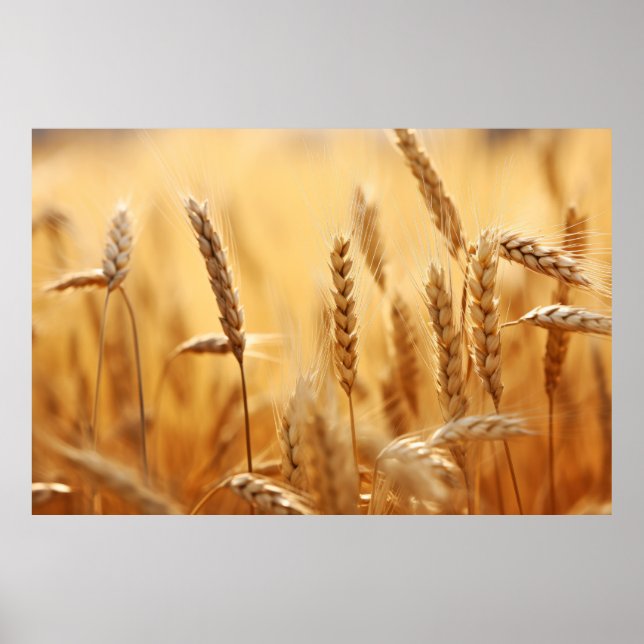 Affiche La nature paisible du blé (Devant)