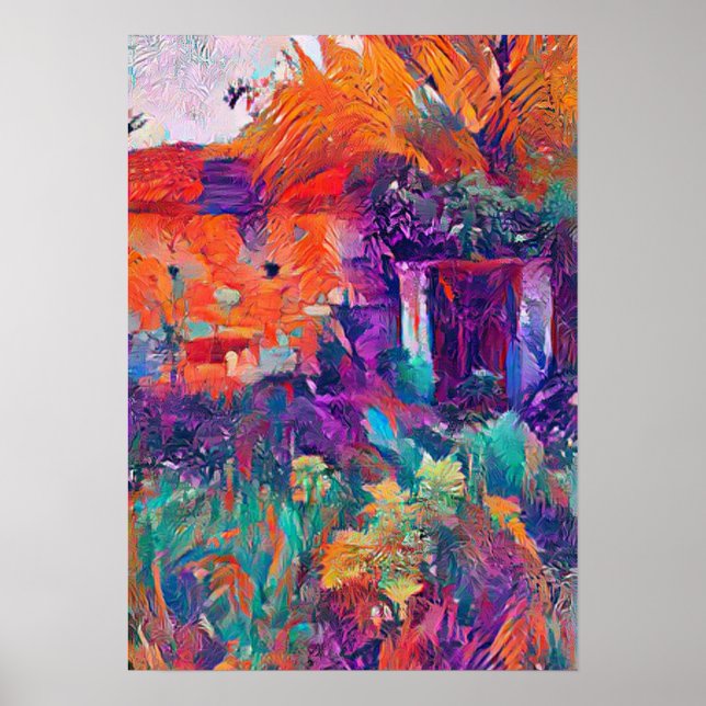 Affiche La nature revendique une maison en Bulgarie vibant (Devant)