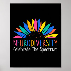 Affiche La Neurodiversité Célèbre Le Spectre De L'Autisme