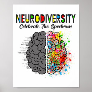 Affiche La Neurodiversité Célèbre Le Spectre De L'Autisme 