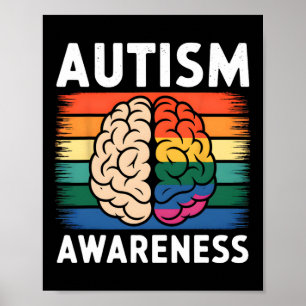 Affiche La Neurodiversité Célèbre Le Spectre De L'Autisme