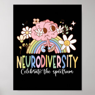 Affiche La Neurodiversité Célèbre Le Spectre De L'Autisme
