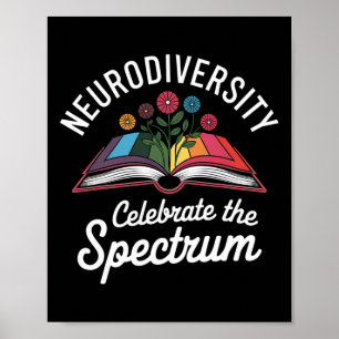 Affiche La Neurodiversité Célèbre Le Spectre Livre Autisme