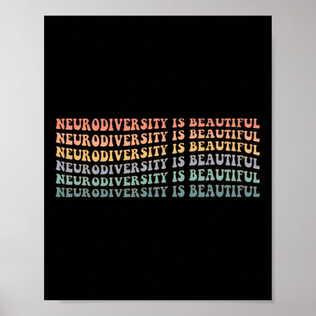 Affiche La neurodiversité est belle - Sensibilisation sur  (Devant)