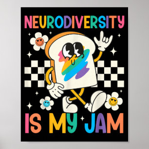 Affiche La neurodiversité est ma jam inclusion sensibilisa