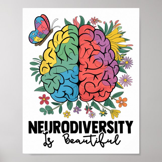 Affiche La Neurodiversité Est Une Belle Sped Et Autisme Ad (Devant)