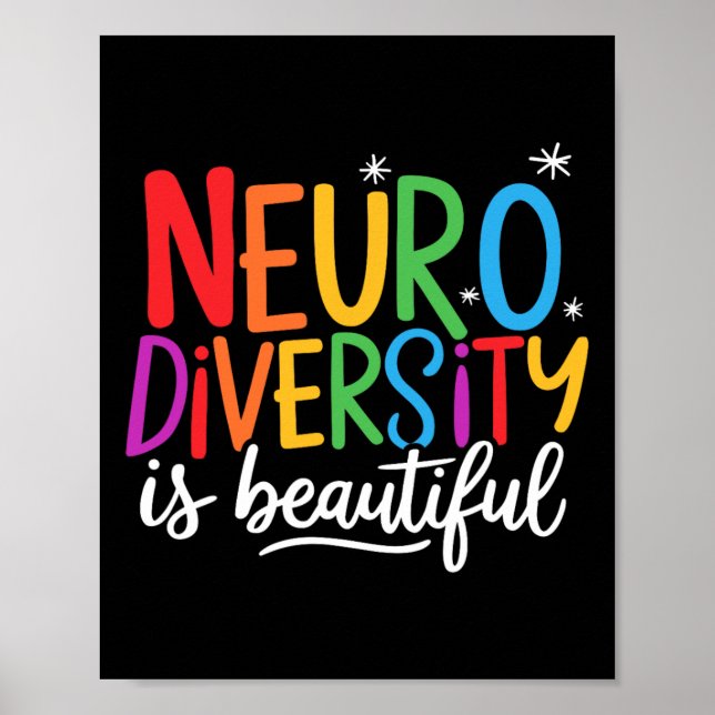 Affiche La Neurodiversité Est Une Belle Sped Et Autisme Ad (Devant)