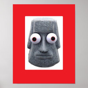Affiche La nouveauté Bug-Eyed Moai