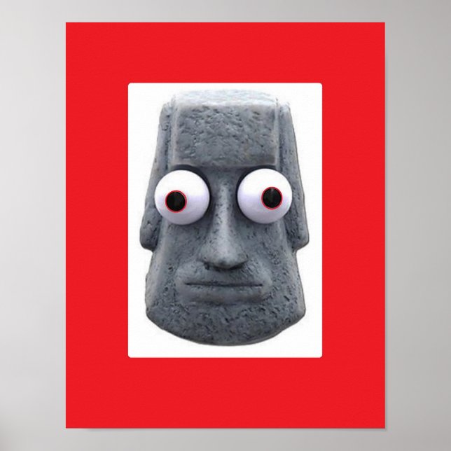 Affiche La nouveauté Bug-Eyed Moai (Devant)