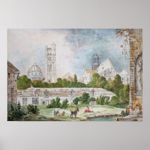 Affiche La nouvelle église de Sainte-Genevieve