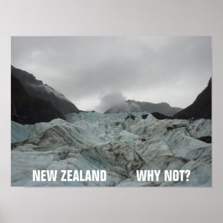 Affiche la nouvelle-zélande n'est pas