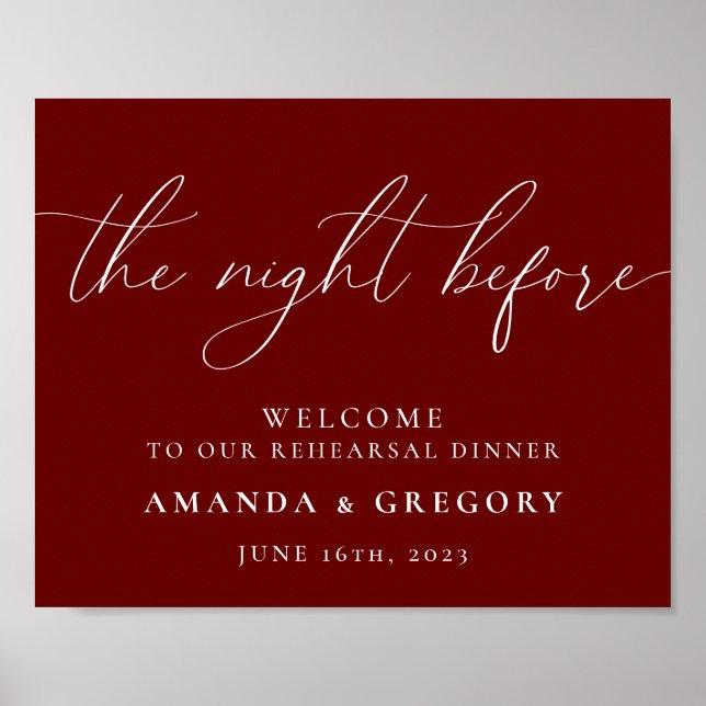 Affiche La Nuit Avant le Dîner de Répétition de Mariage Bi (Devant)