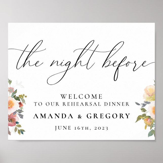 Affiche La Nuit Avant le Dîner de Répétition de Mariage Bi (Devant)