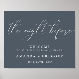 Affiche La Nuit Avant le Dîner de Répétition de Mariage Bi