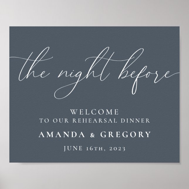 Affiche La Nuit Avant le Dîner de Répétition de Mariage Bi (Devant)