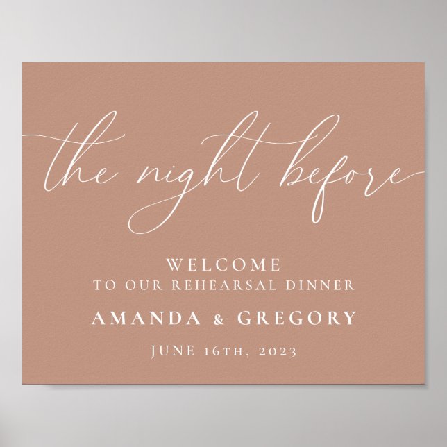 Affiche La Nuit Avant le Dîner de Répétition de Mariage Bi (Devant)