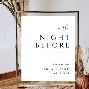 Affiche La Nuit Avant Le Dîner De Répétition Mariage D'Acc