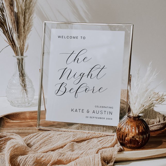 Affiche La nuit avant le signe de répétition de script élé (Créateur téléchargé)