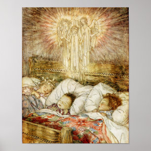 Affiche La Nuit Avant Noël Enfants au Lit
