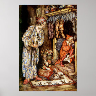 Affiche La Nuit avant Noël Enfants au lit Rackham