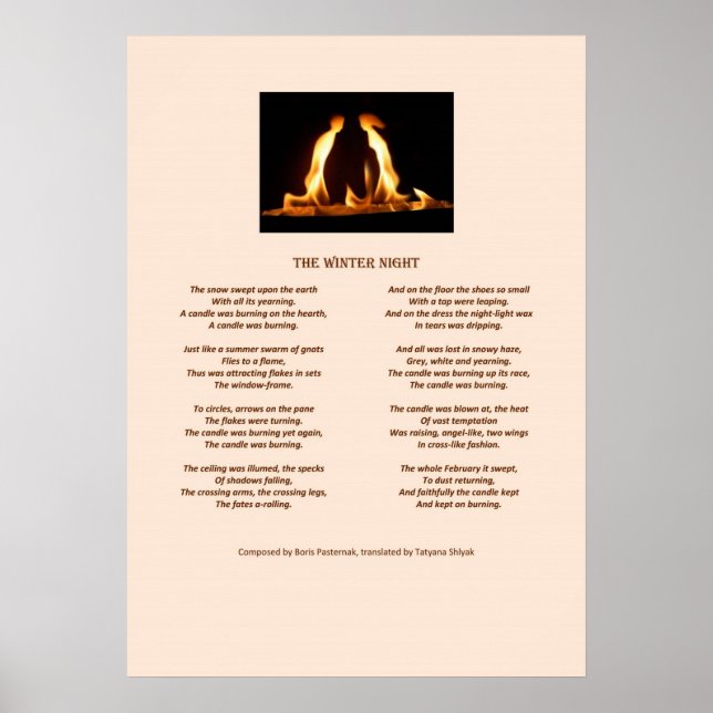 Affiche La nuit d'hiver (Devant)