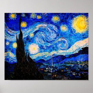 Affiche La nuit étoilée par Vincent Van Gogh