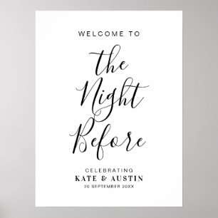 Affiche La nuit précédant le simple signe de la répétition