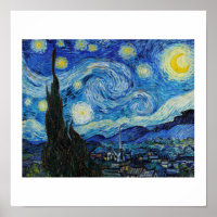 "LA NUIT STARRY" 1889 PAR VINCENT VAN GOGH