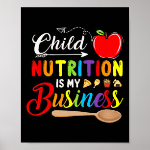 Affiche La nutrition infantile est mon entreprise mignonne