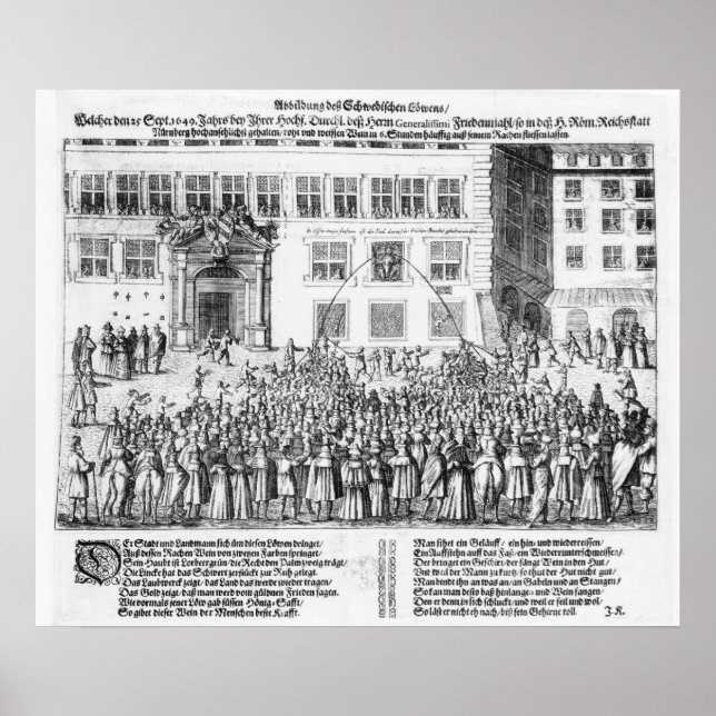 Affiche La Paix de Nuremberg, le 25 septembre 1649 (Devant)