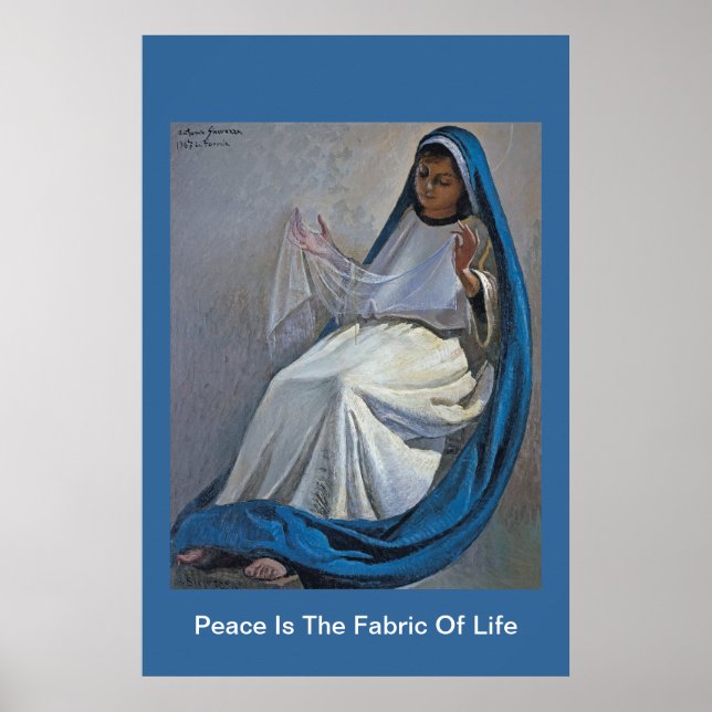 Affiche la paix est le tissu de la vie (Devant)