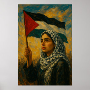 Affiche La Palestine se tient debout Elle sera libre