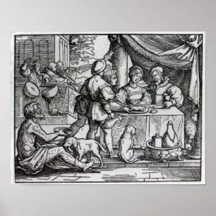 Affiche La parabole de Lazarre et de piqués