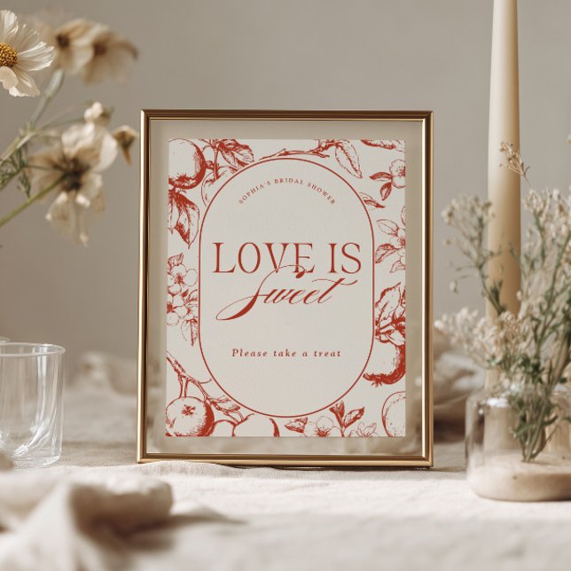 Affiche La Parfaite Mariée Pomme Love est Doux (Créateur téléchargé)