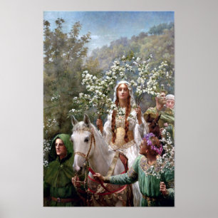 Affiche La partie de mai de la reine Guinevere par John Co