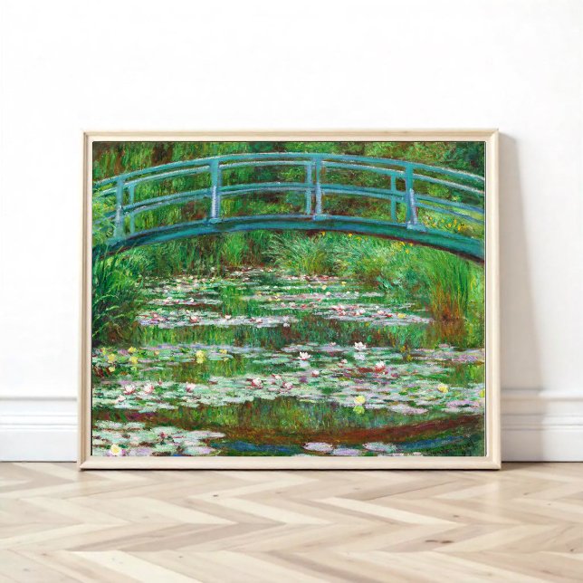 Affiche La passerelle japonaise par Claude Monet (Créateur téléchargé)